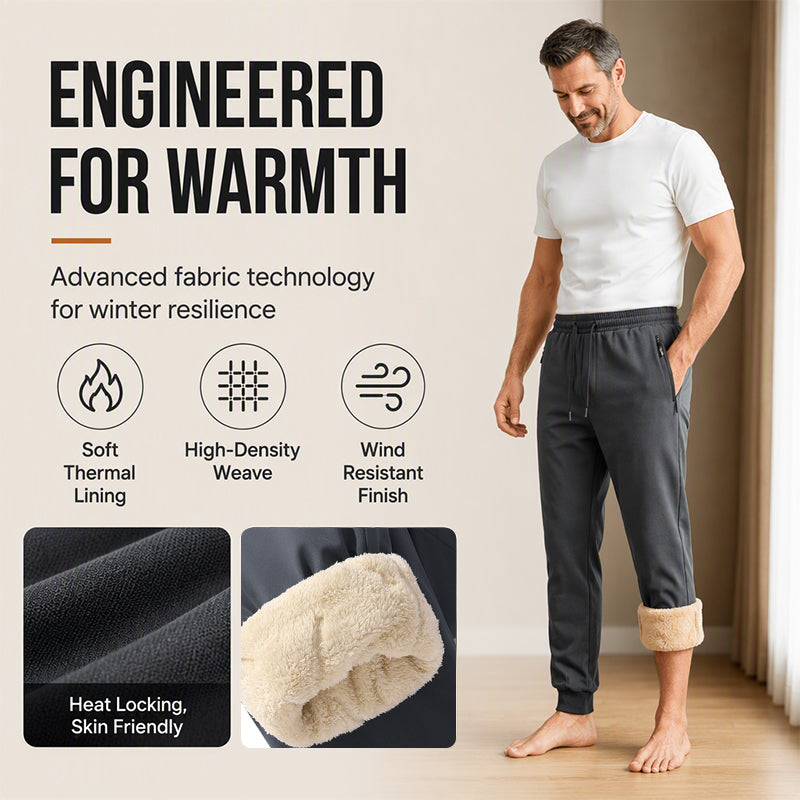 Men's Thickened Sherpa-Lined Thermal Pants