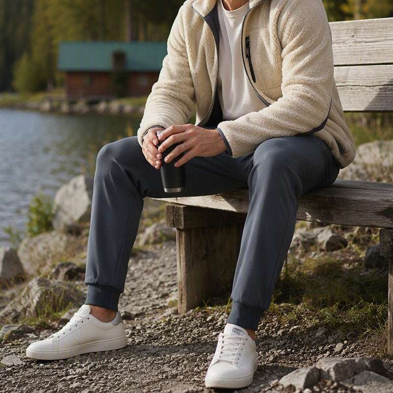Men's Thickened Sherpa-Lined Thermal Pants