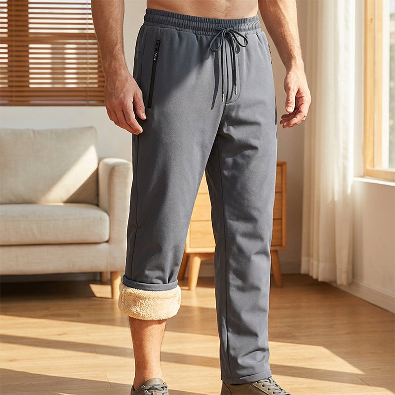 Men's Thickened Sherpa-Lined Thermal Pants