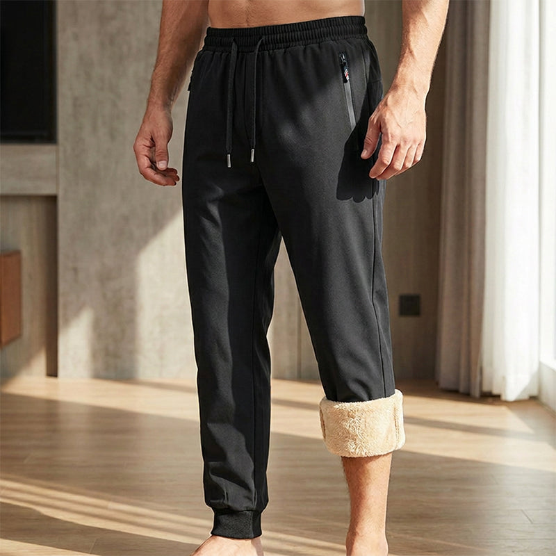 Men's Thickened Sherpa-Lined Thermal Pants