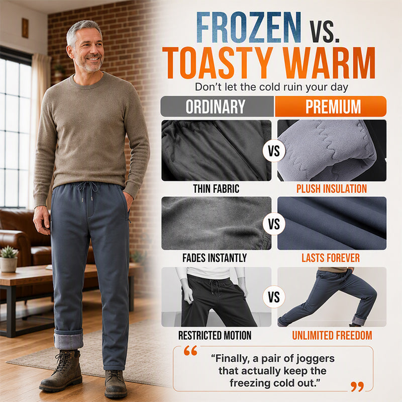 Men's Windproof Padded Thermal Pants
