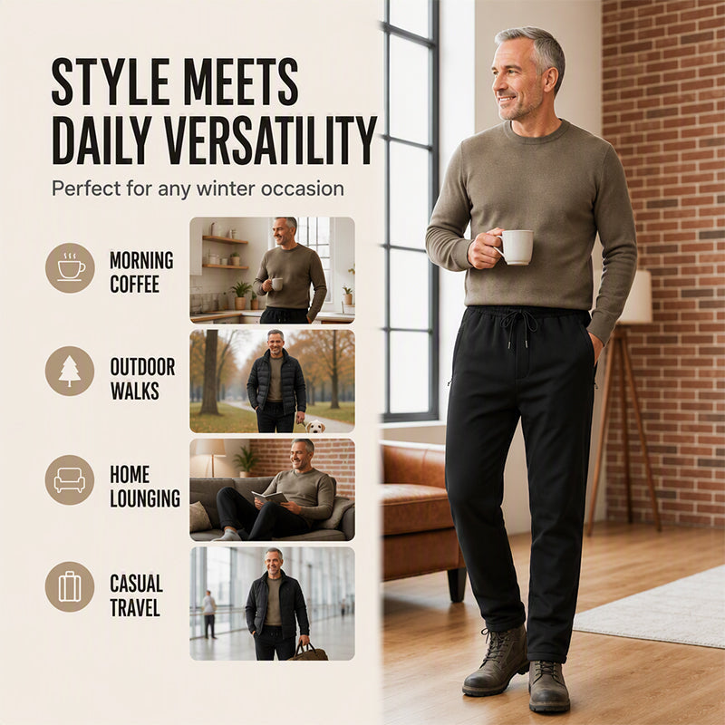 Men's Windproof Padded Thermal Pants