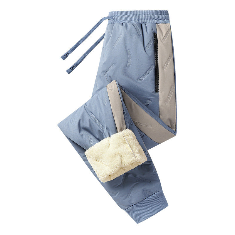 Men's Windproof Thermal Pants with Elastic Cuffs