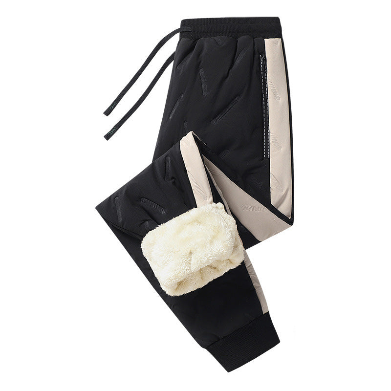 Men's Windproof Thermal Pants with Elastic Cuffs