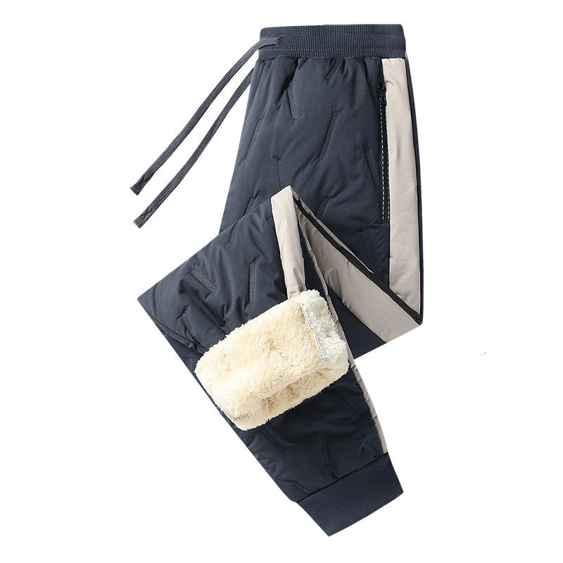 Men's Windproof Thermal Pants with Elastic Cuffs