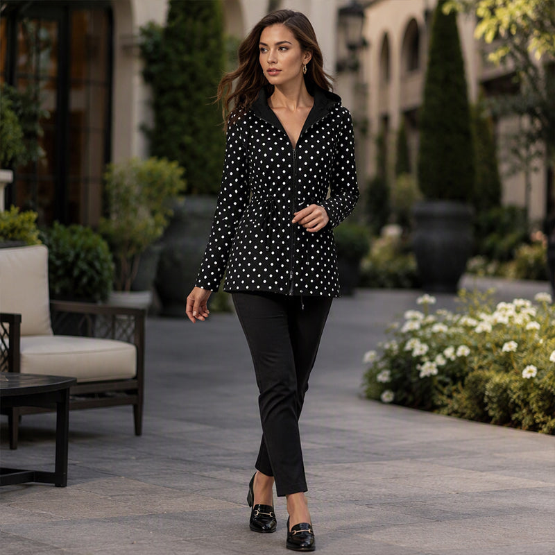 Women's Reversible Leopard Print Hooded Jacket