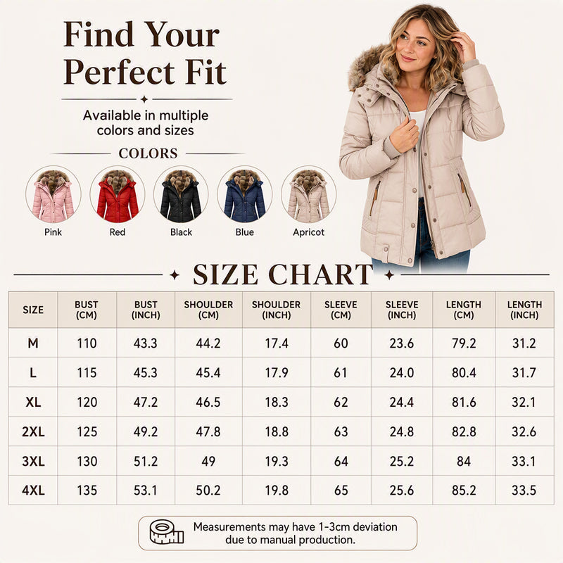 Women's Slim-Fit Hooded Padded Jacket