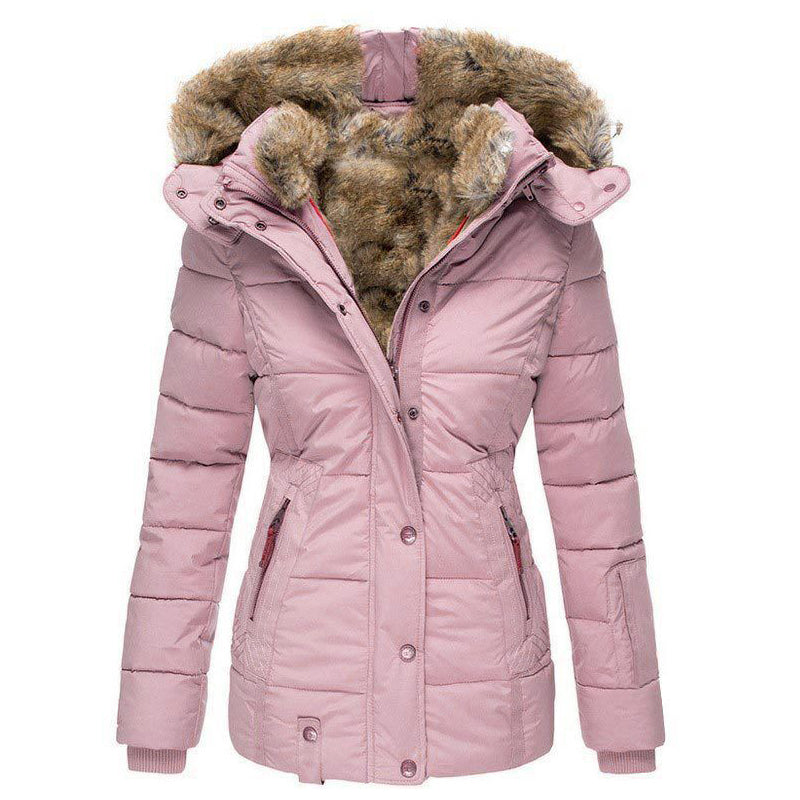Women's Slim-Fit Hooded Padded Jacket