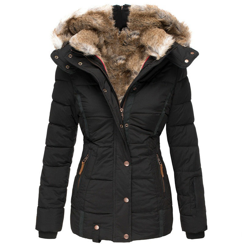 Women's Slim-Fit Hooded Padded Jacket