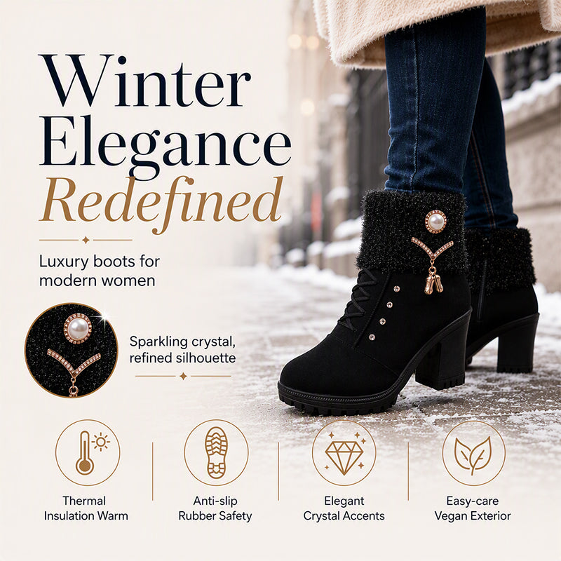 Women's Thick Warm Chunky Heel Boots