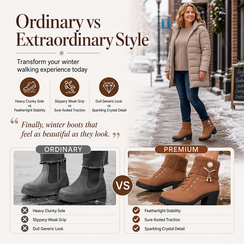 Women's Thick Warm Chunky Heel Boots