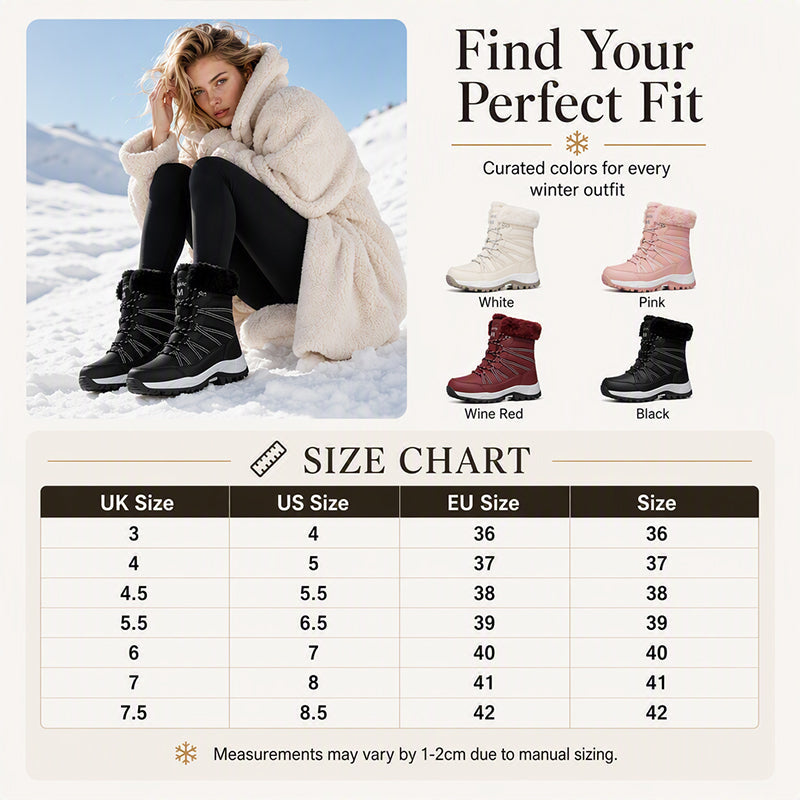 Women's Mid-Calf Winter Snow Boots