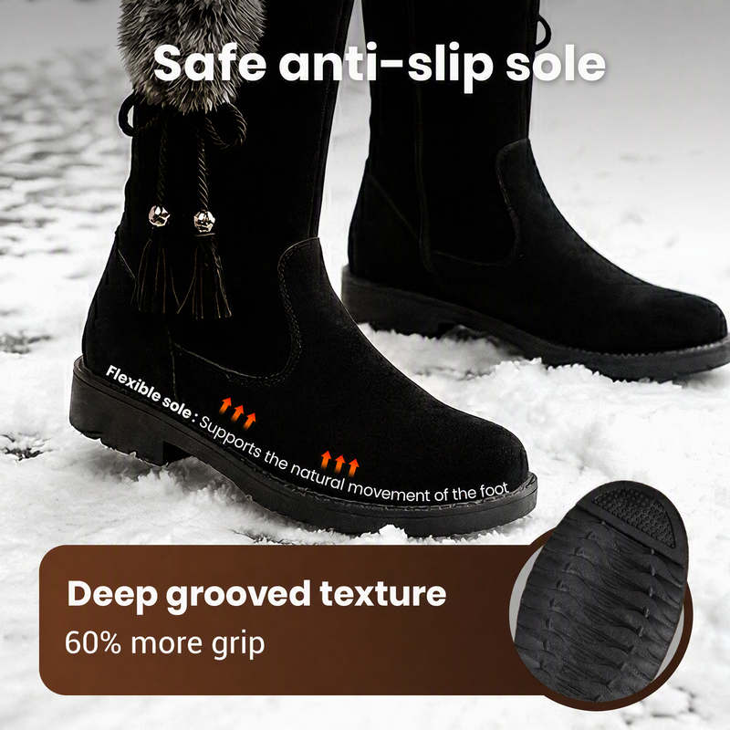 Women's Warm Anti-Slip Wear-Resistant Mid-Calf Boots