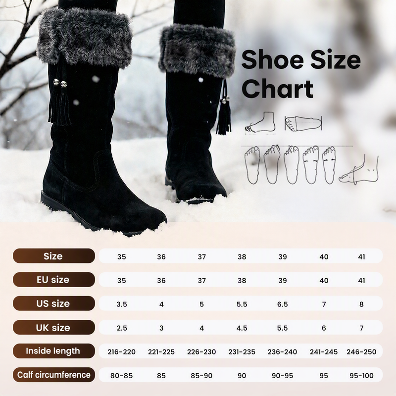 Women's Warm Anti-Slip Wear-Resistant Mid-Calf Boots