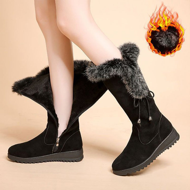 Women's Warm Anti-Slip Wear-Resistant Mid-Calf Boots