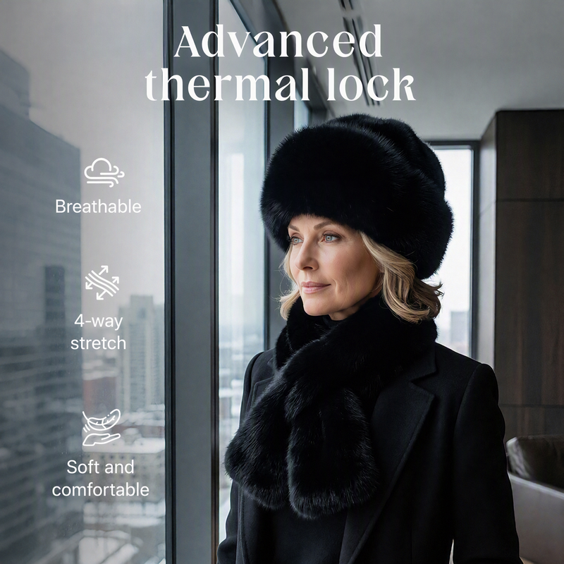 Winter Plush Thickened Scarf and Hat Warm Set