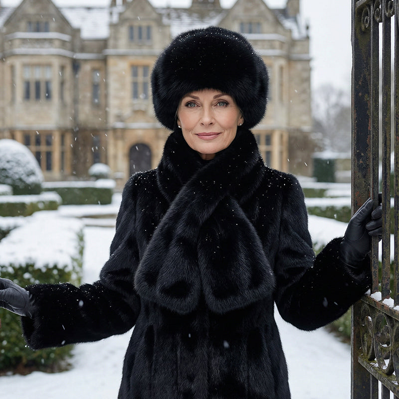 Winter Plush Thickened Scarf and Hat Warm Set