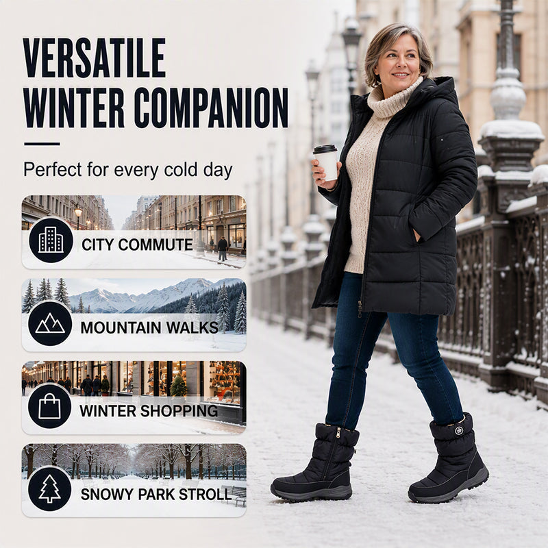 Women's Winter Mid-Calf Non-Slip Snow Boots