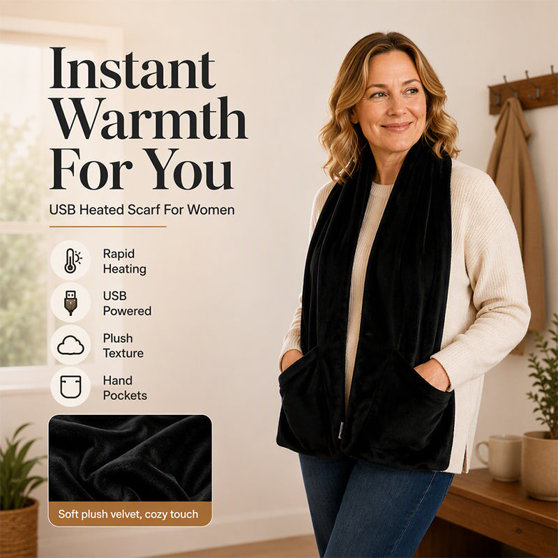 Winter USB Powered Electric Heating Scarf