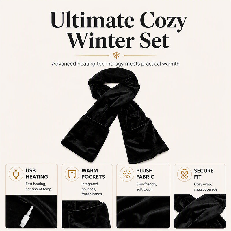 Winter USB Powered Electric Heating Scarf