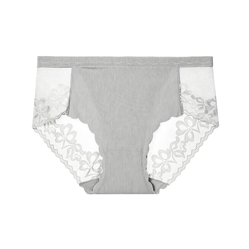 Women's High-Waist Sexy Lace Mesh Briefs
