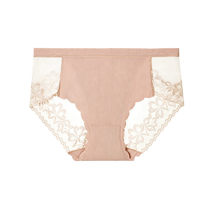 Women's High-Waist Sexy Lace Mesh Briefs