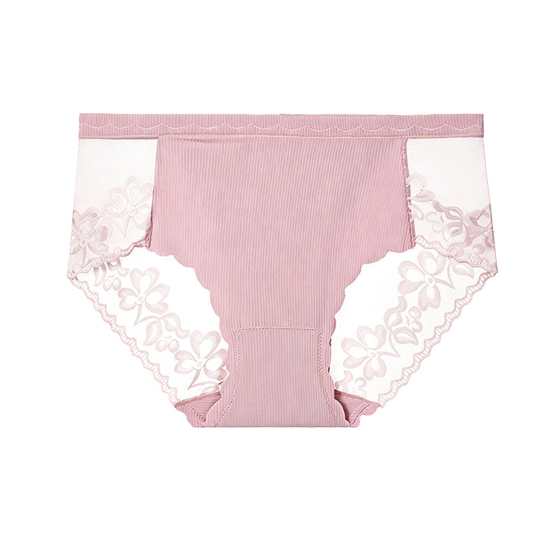 Women's High-Waist Sexy Lace Mesh Briefs