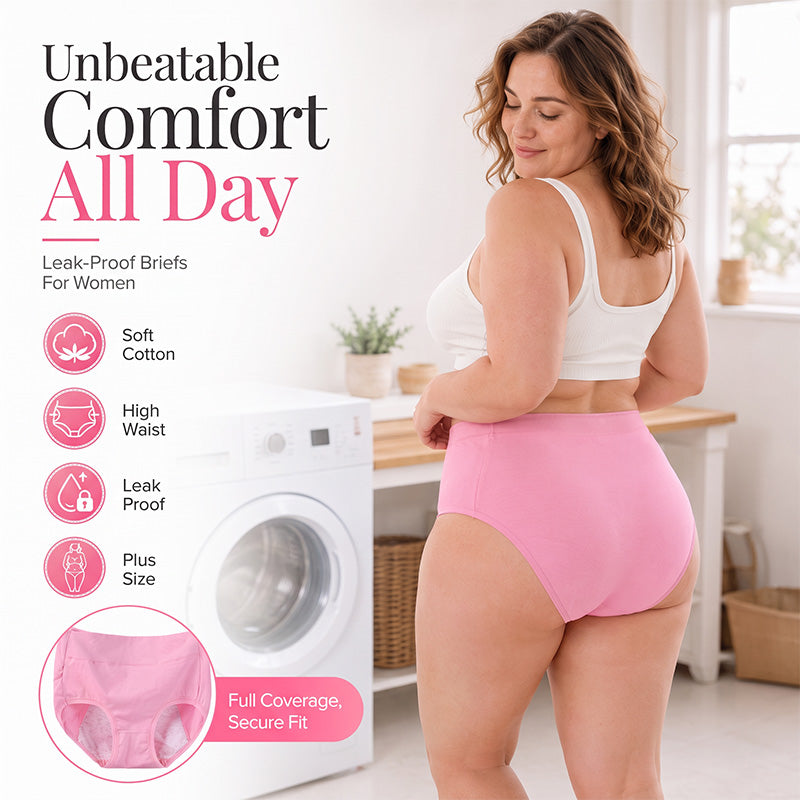 Women's Plus Size Menstrual Panties