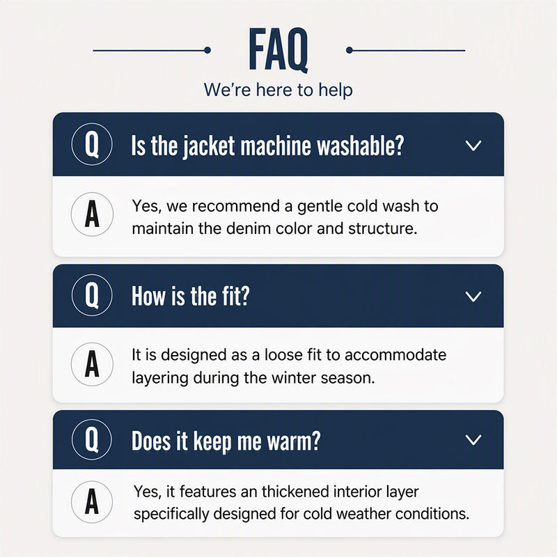 Men's Classic Winter Warm Denim Jacket