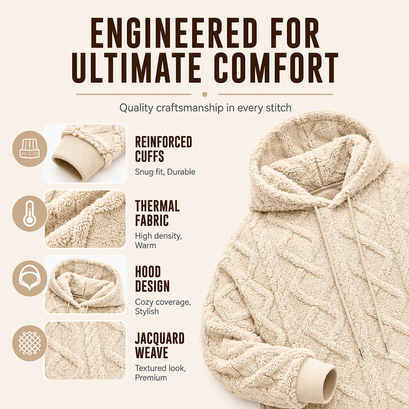 Men's Casual Double-Sided Plush Hoodie