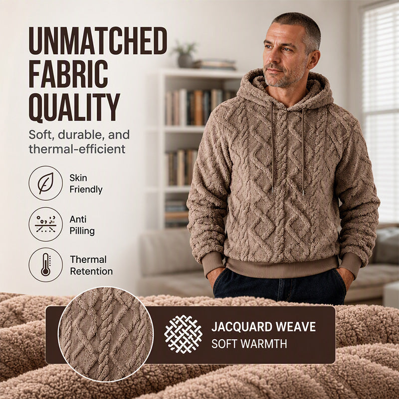Men's Casual Double-Sided Plush Hoodie
