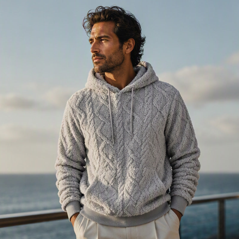 Men's Casual Double-Sided Plush Hoodie