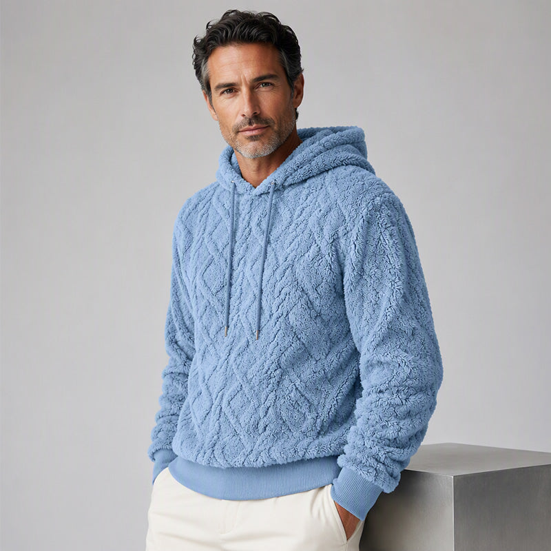Men's Casual Double-Sided Plush Hoodie