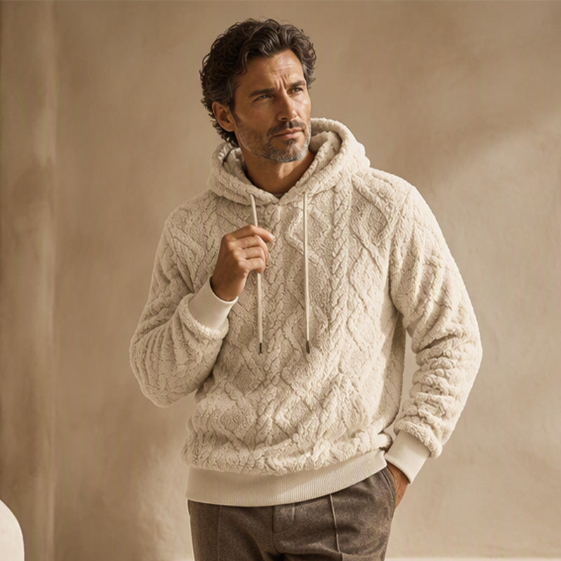 Men's Casual Double-Sided Plush Hoodie