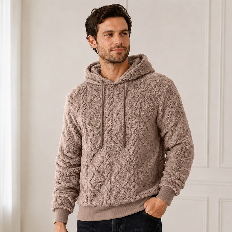 Men's Casual Double-Sided Plush Hoodie