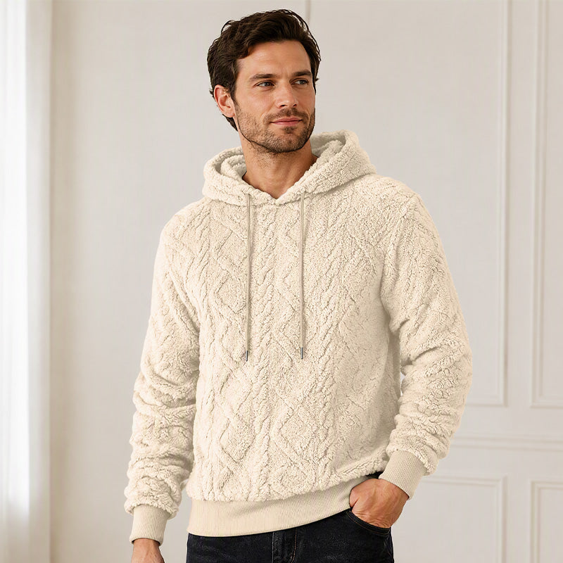 Men's Casual Double-Sided Plush Hoodie
