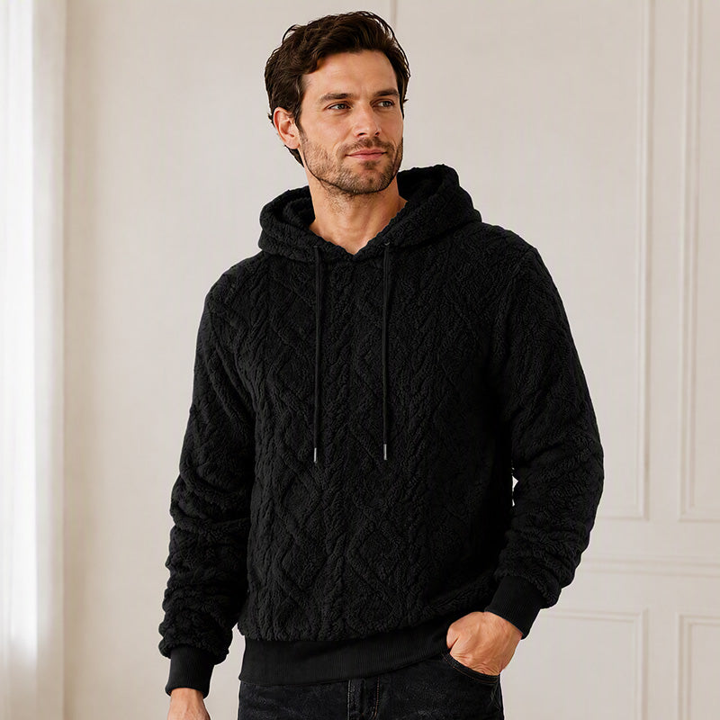Men's Casual Double-Sided Plush Hoodie