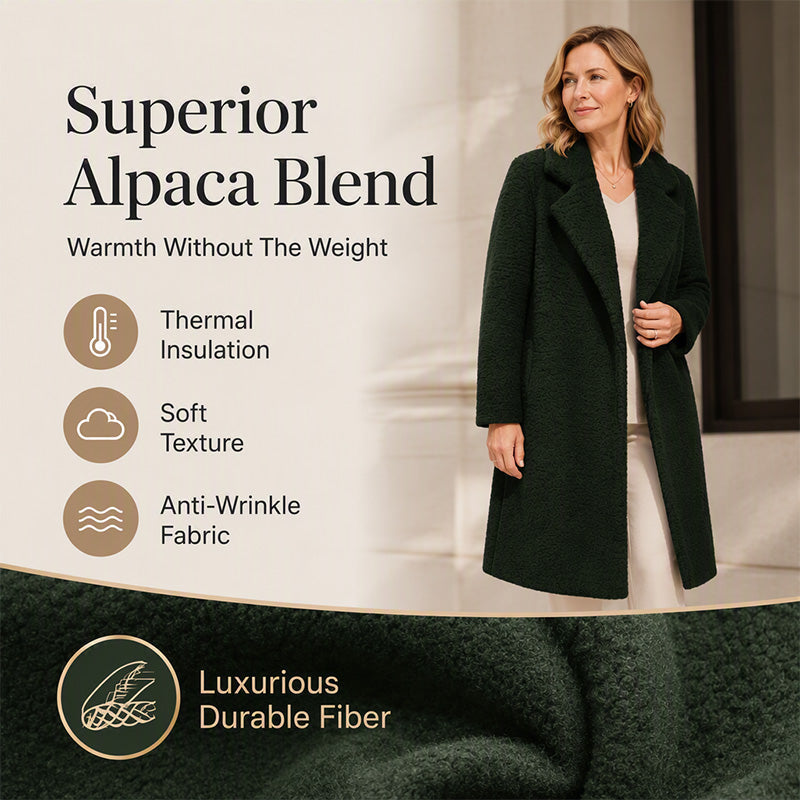 Women's Mid-Long Lambswool Coat