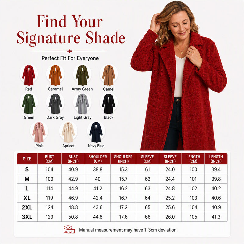 Women's Mid-Long Lambswool Coat