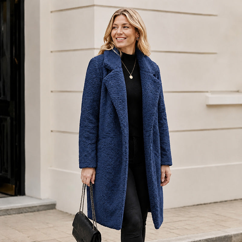 Women's Mid-Long Lambswool Coat