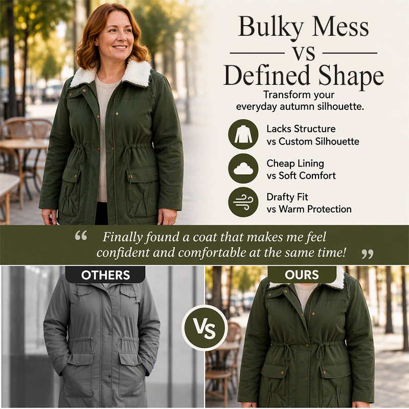 Women's Mid-Length Warm Sherpa Coat