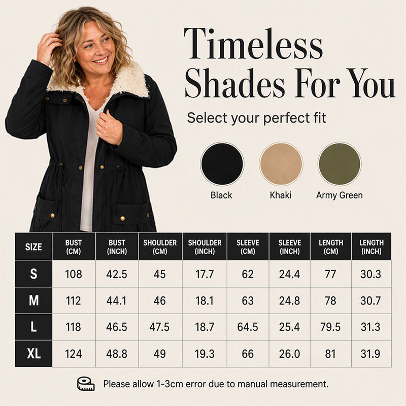 Women's Mid-Length Warm Sherpa Coat