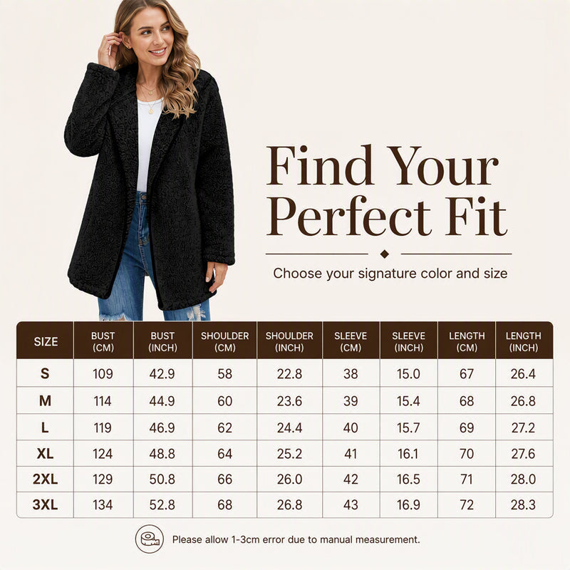 Women's Casual Hooded Plush Cardigan