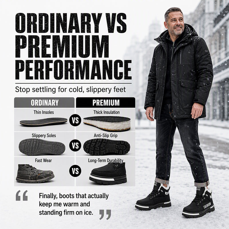 Men's Non-Slip Warm-Lined Martin Boots