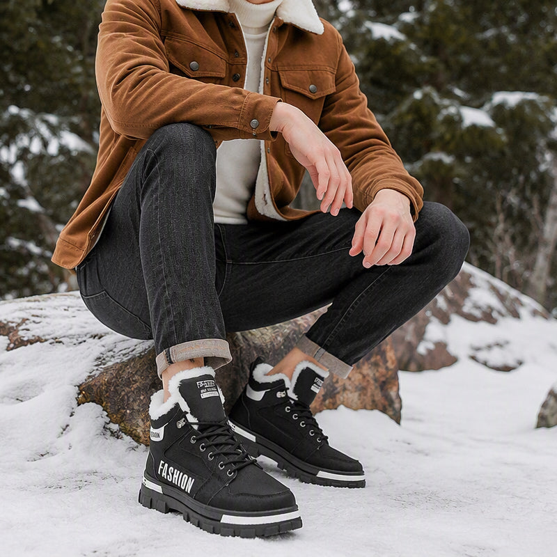 Men's Non-Slip Warm-Lined Martin Boots