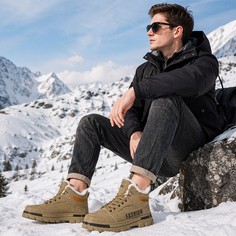 Men's Non-Slip Warm-Lined Martin Boots