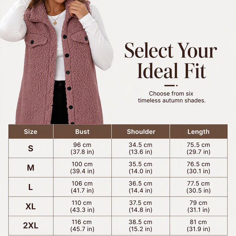 Women's Winter Cozy Lapel Collar Vest