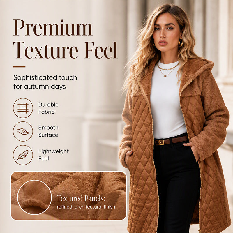 Women's Winter Loose Mid-Length Hooded Jacket
