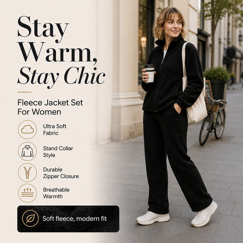 Women's Cozy Stand Collar Thermal Jacket