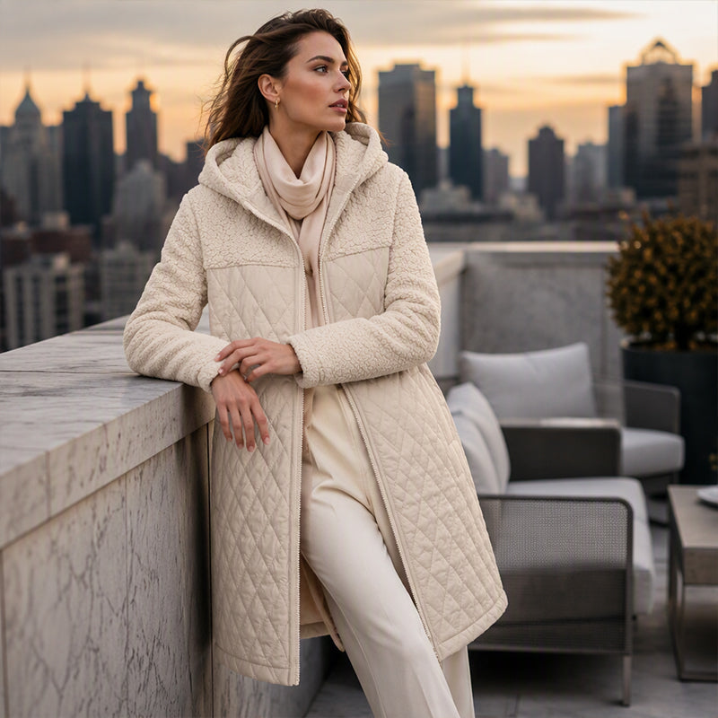 Women's Winter Loose Mid-Length Hooded Jacket